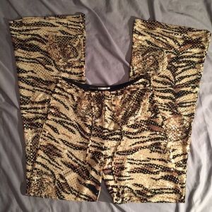 Be Cool Tiger Print Sequined Pants 🐱